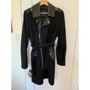 Military style wool coat